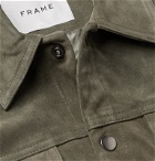 FRAME - Suede Trucker Jacket - Green