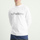 No Problemo Men's Smile Away Long Sleeve T-Shirt in White