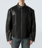 Gucci Horsebit leather jacket