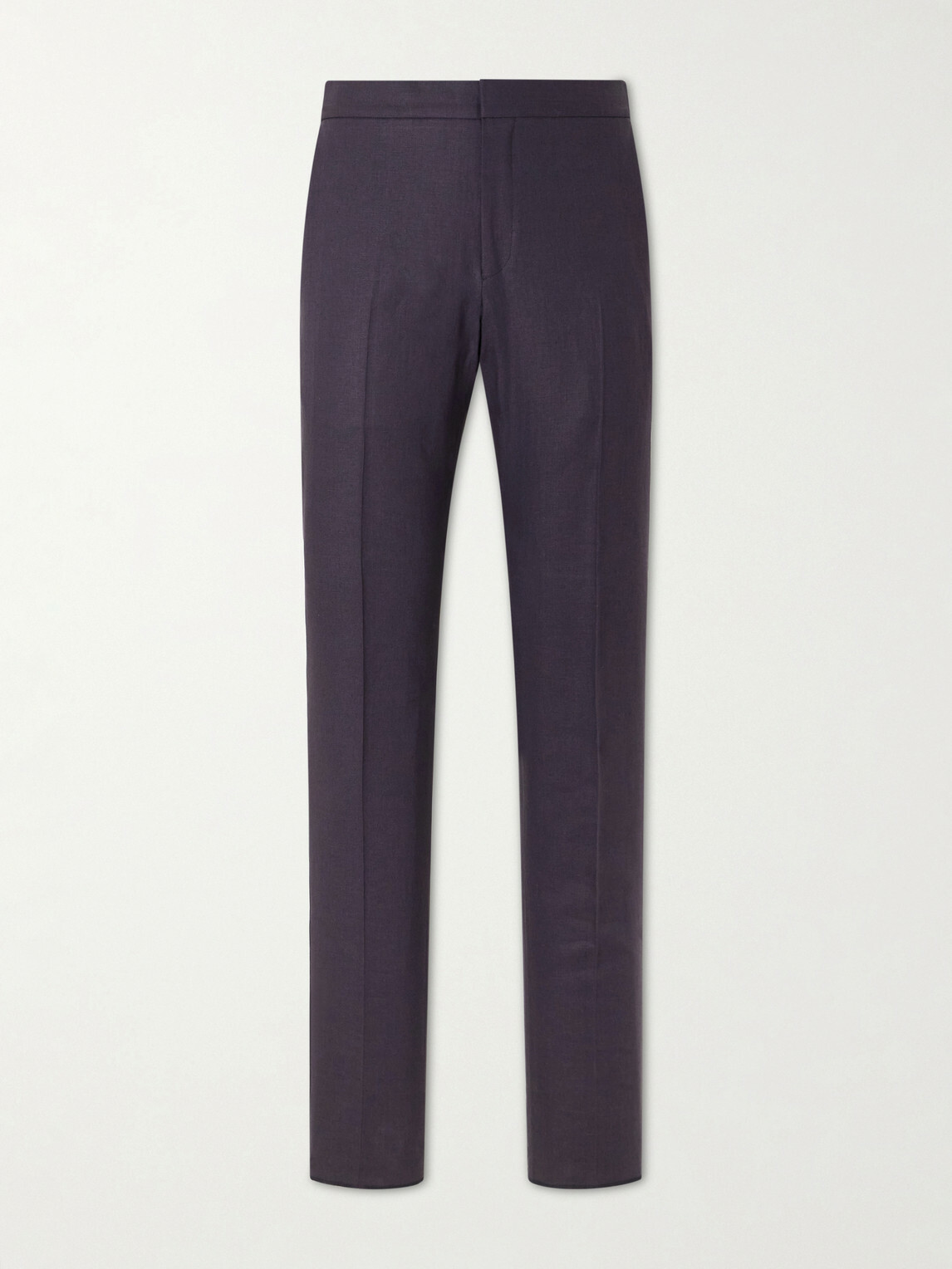 Zegna - Straight-Leg Linen-Twill Trousers - Blue