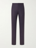 Zegna - Straight-Leg Linen-Twill Trousers - Blue