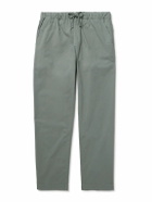 Hartford - Joggy Straight-Leg Cotton Trousers - Green