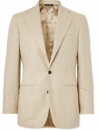 Saman Amel - Slim-Fit Unstructured Silk and Cashmere-Blend Blazer - Neutrals