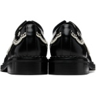 Simone Rocha Black Floral Lace Brogue Derbys