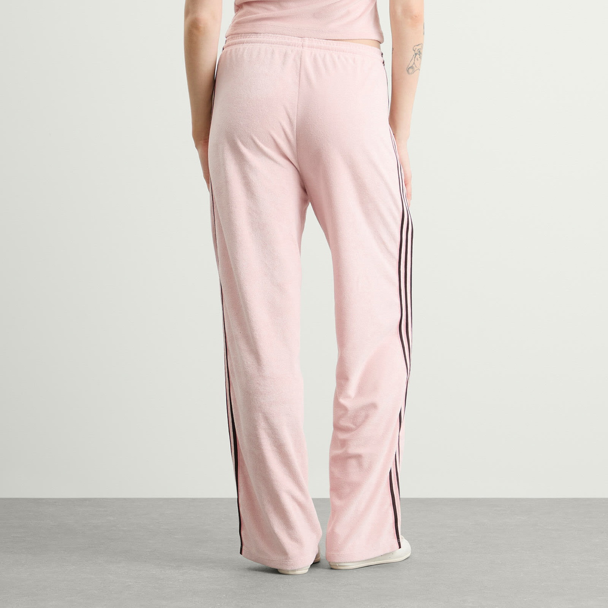 Adidas Women's Terry Towel Track Pants in Sandy Pink