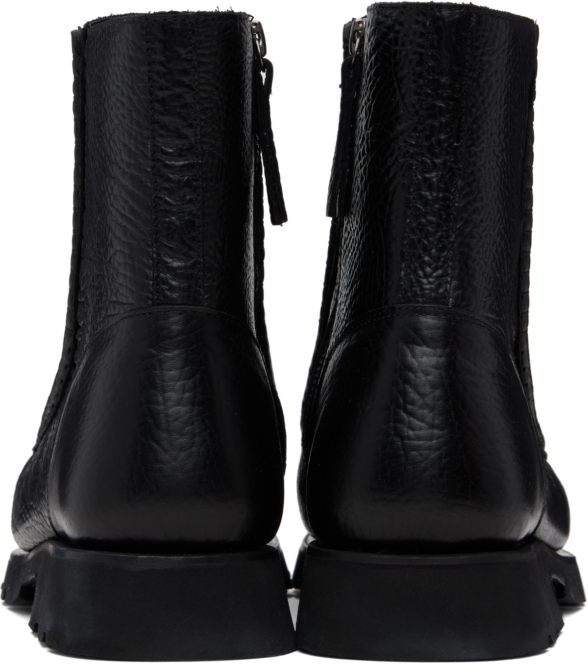 HEREU Black Riera Sport Grainy Boots
