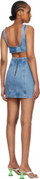 Grlfrnd Blue Vivi Denim Minidress
