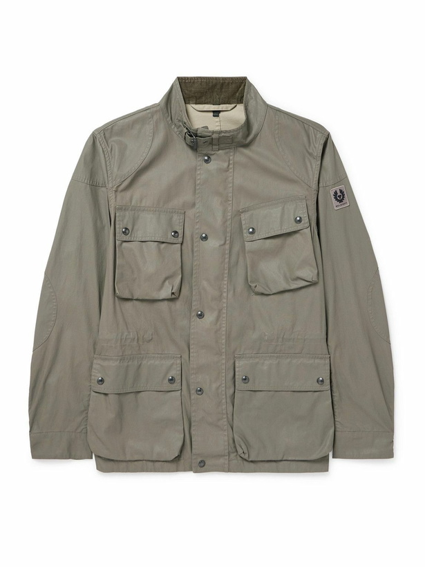 Photo: Belstaff - Fieldmaster Waxed Cotton-Blend Jacket - Gray