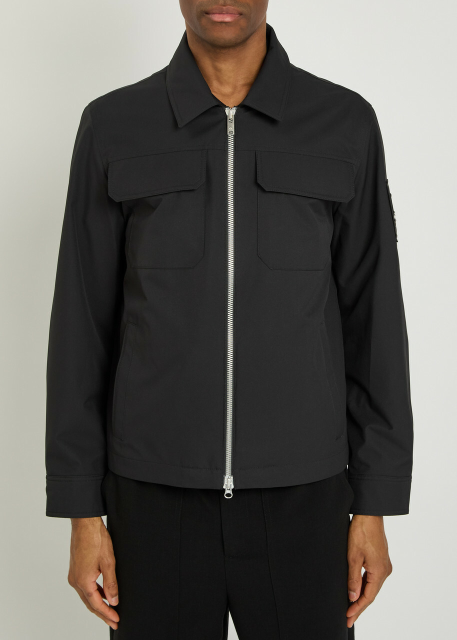 Moose Knuckles Jacques Logo Woven Jacket Black