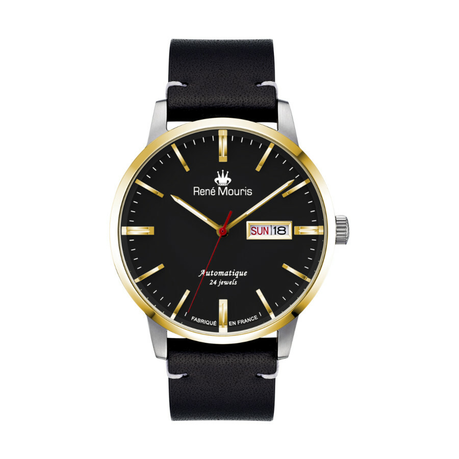 Rene Mouris Noblesse Automatic Black Dial Mens Watch 10105RM2