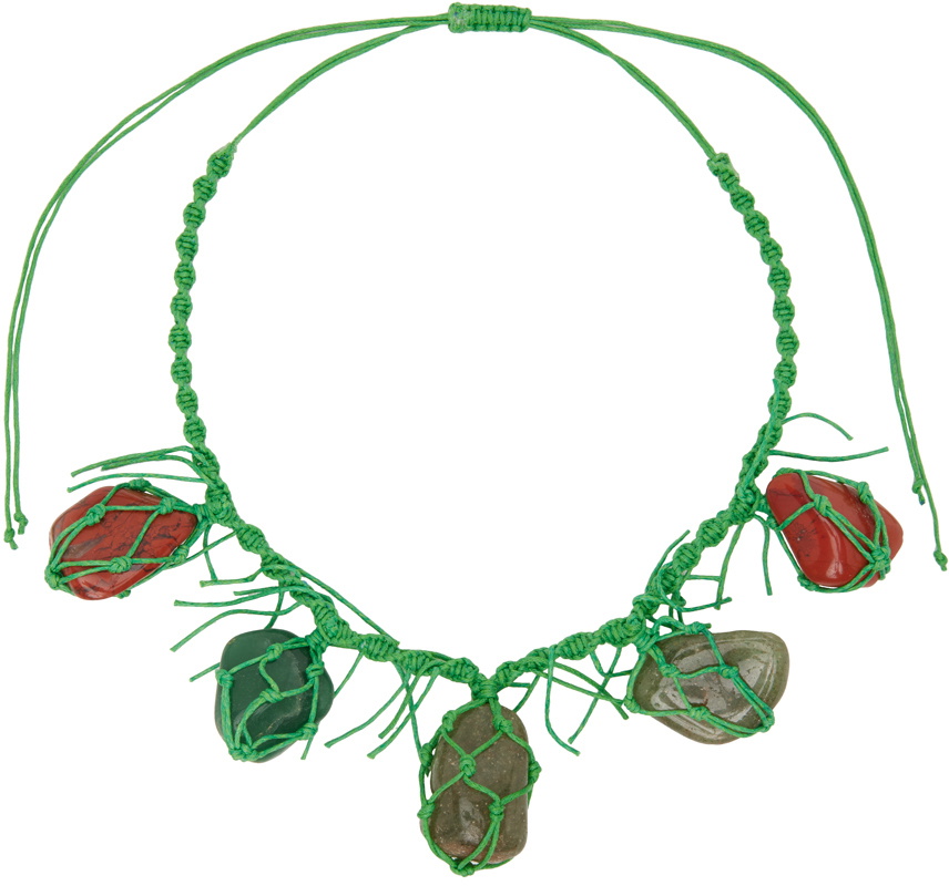 Chopova Lowena Green Macrame Necklace Chopova Lowena