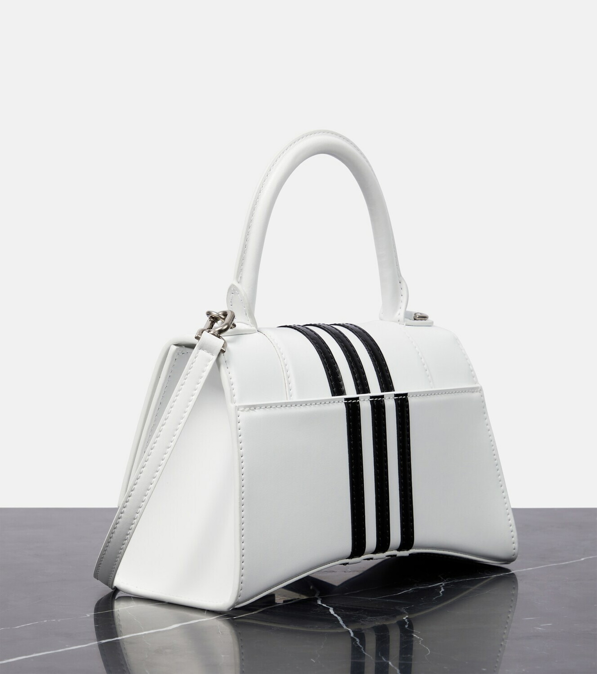 【BALENCIAGA】×adidas Hourglass Small Handbag White Women's Hourglass Handbag Xs in White | Balenciaga CA