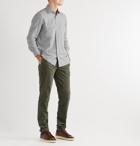 Kiton - Slim-Fit Cotton and Cashmere-Blend Shirt - Gray