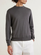 Altea - Cotton and Cashmere-Blend Sweater - Gray