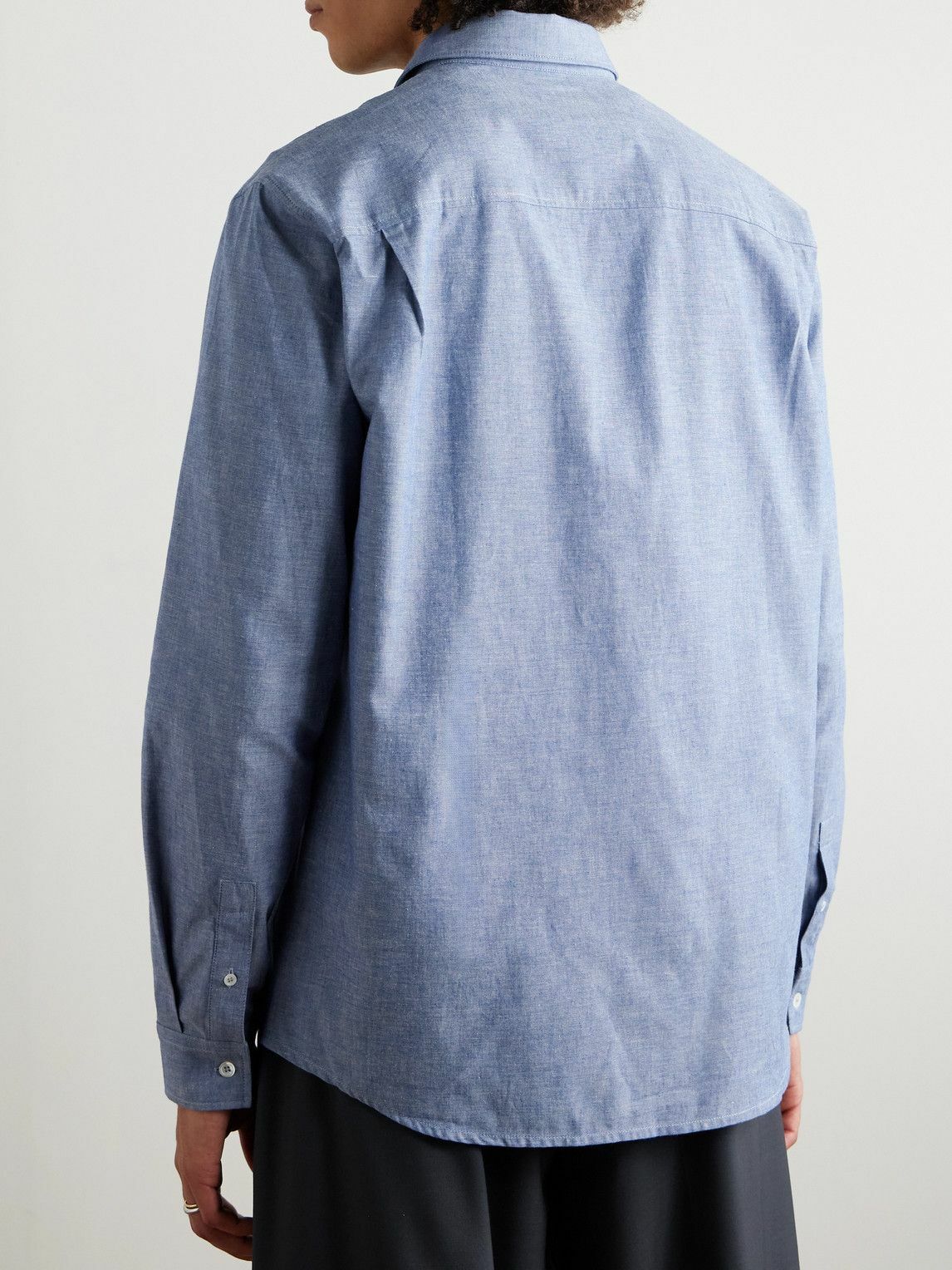 A.P.C. - Edouard Brodé Cotton-Chambray Shirt - Blue
