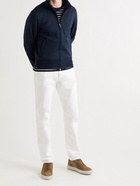 THOM SWEENEY - Wool and Cotton-Blend Jersey Jacket - Blue