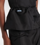 Prada Silk twill slip dress