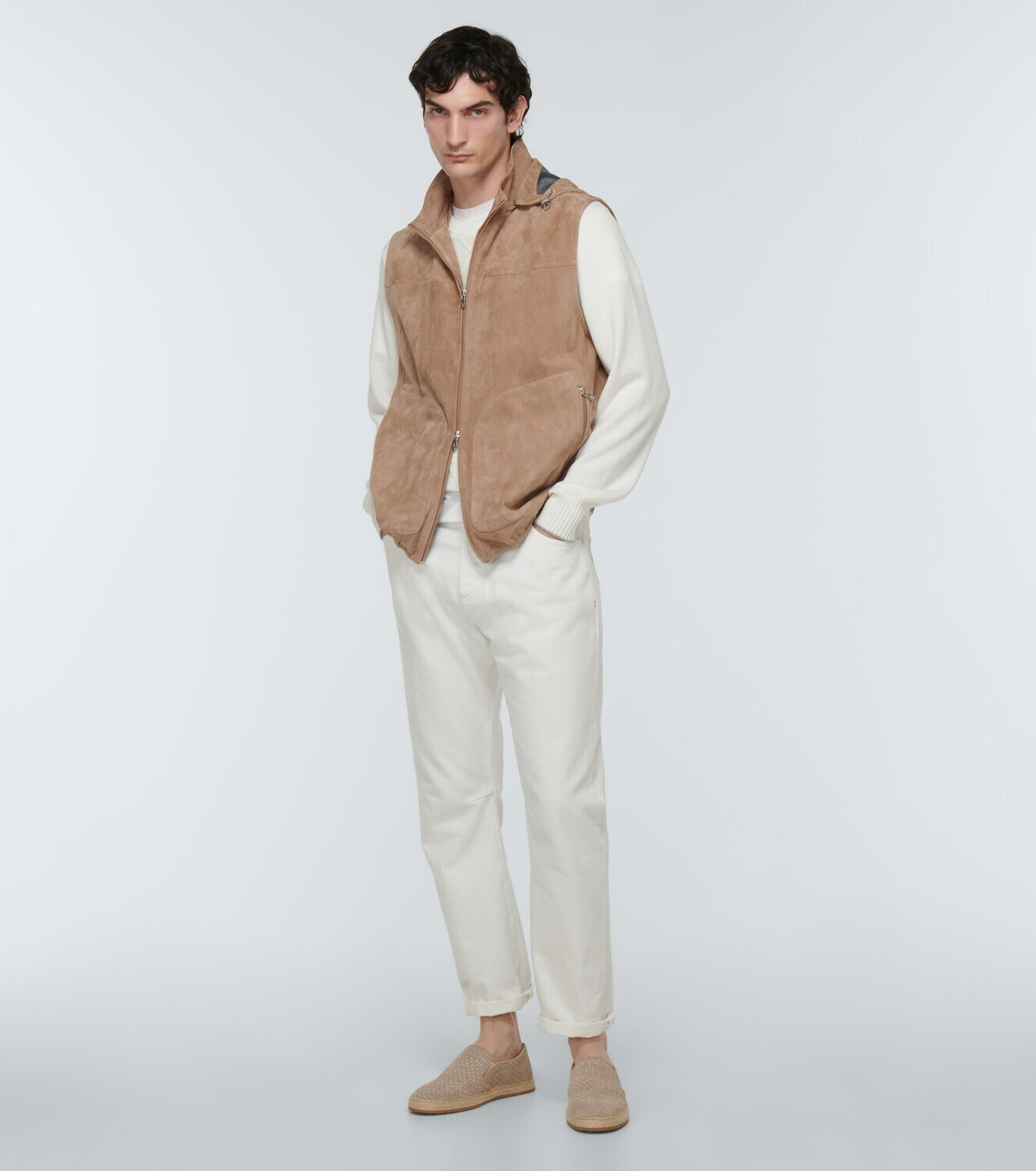 Brunello Cucinelli Woven suede espadrilles Brunello Cucinelli