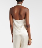 Rebecca Vallance Elise halterneck silk satin top