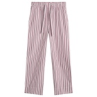 Tekla Fabrics Sleep Pant in Rhubarb Stripes