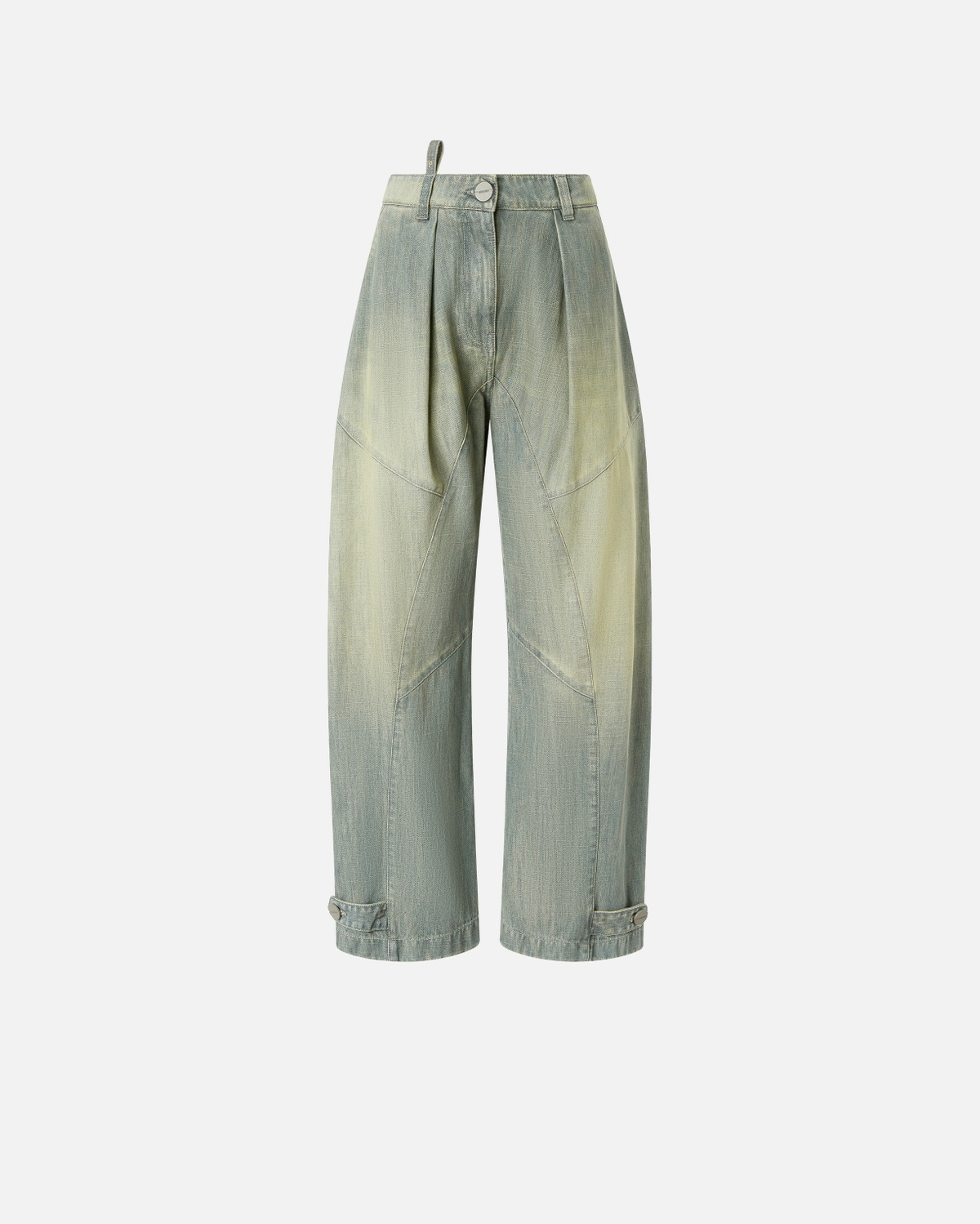 Pinko Vintage Denim P Pants Jeans With Balloon Leg Light Vintage Wash