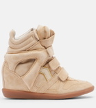 Isabel Marant Bekett suede high-top sneakers