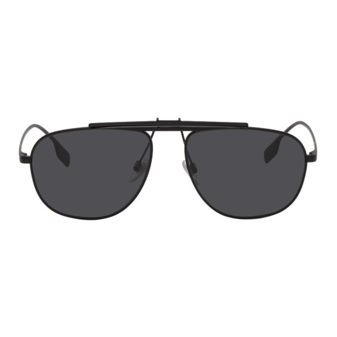Photo: Burberry Black Matte Aviator Sunglasses