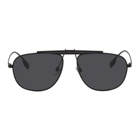 Burberry Black Matte Aviator Sunglasses
