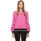 Dolce and Gabbana Pink Cady Zip Track Jacket