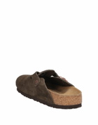 Birkenstock Boston Womens Mules & Clogs in Dark brown