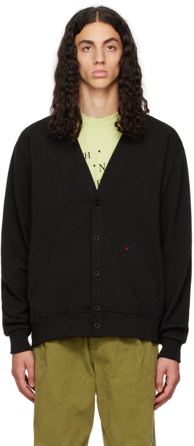 Noah Black Rugby Pocket Cardigan Noah NYC