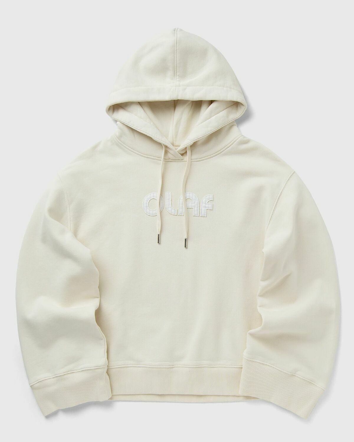 ØLÅF RETRO APPLIQUE LOGO HOODIE White Womens Hoody