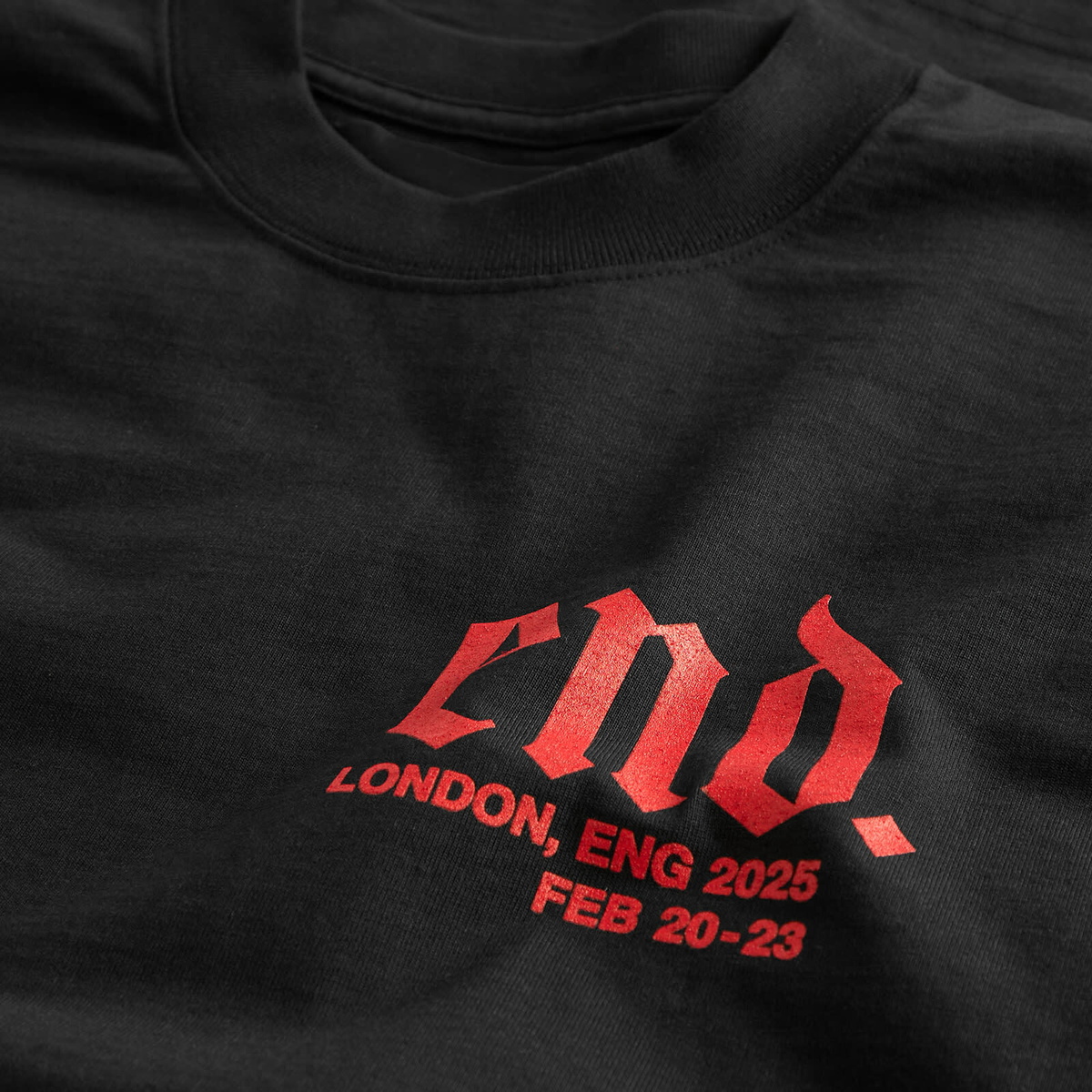 END. SS26 London Fashion Week T-Shirt in Black