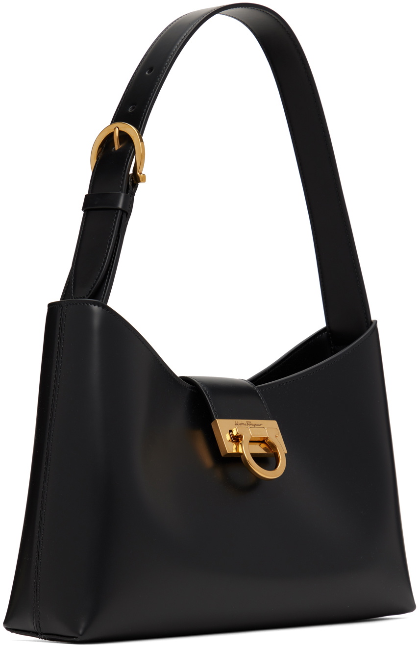 Salvatore Ferragamo Black Trifolio Bag Salvatore Ferragamo