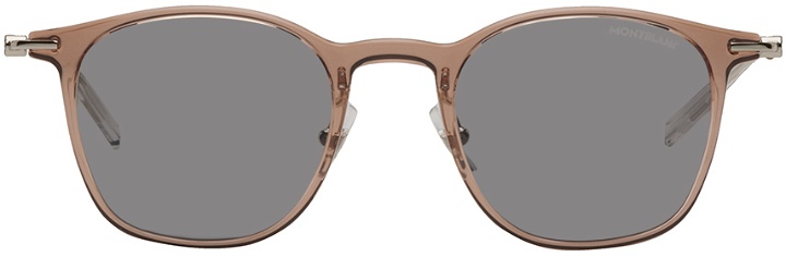 Photo: Montblanc Brown Round Sunglasses