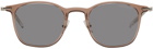 Montblanc Brown Round Sunglasses