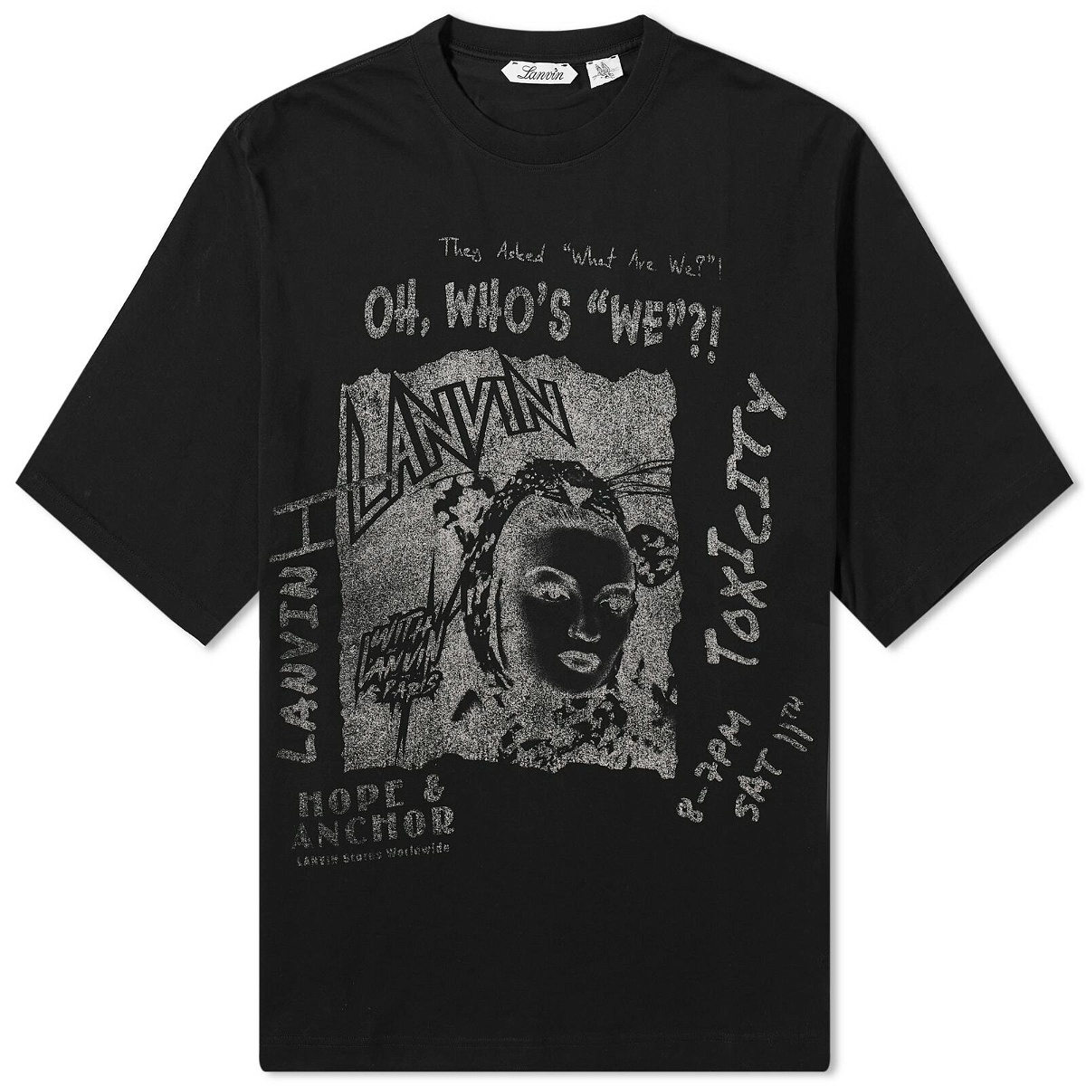 Photo: Lanvin Men's x Future Print T-Shirt in Black