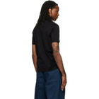 Hugo Black Stand Collar Slim-Fit Stretch Cotton T-shirt