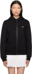Lacoste Black Zipped Hoodie