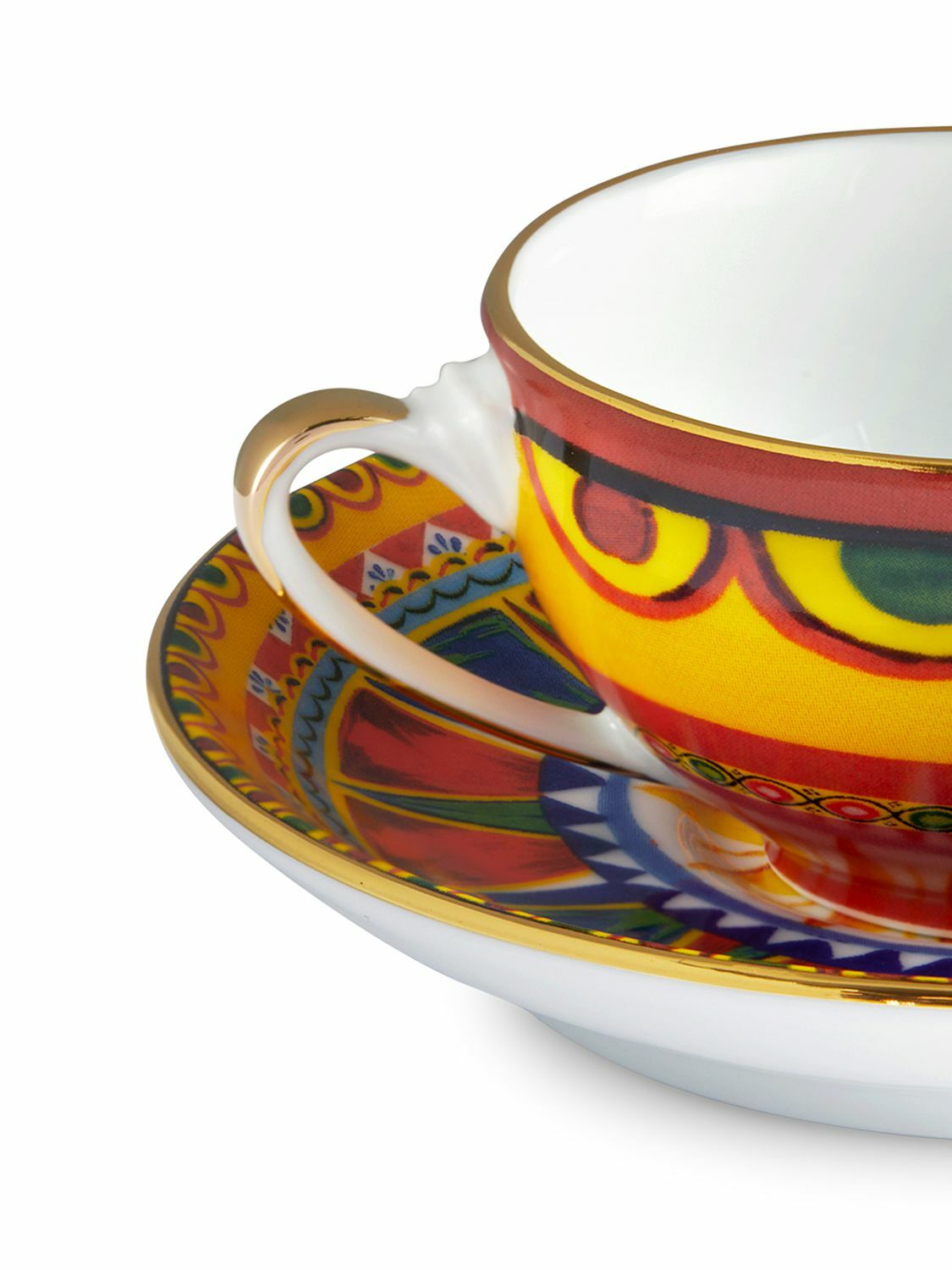 DOLCE & GABBANA Carretto Sicilian Espresso Cup & Saucer