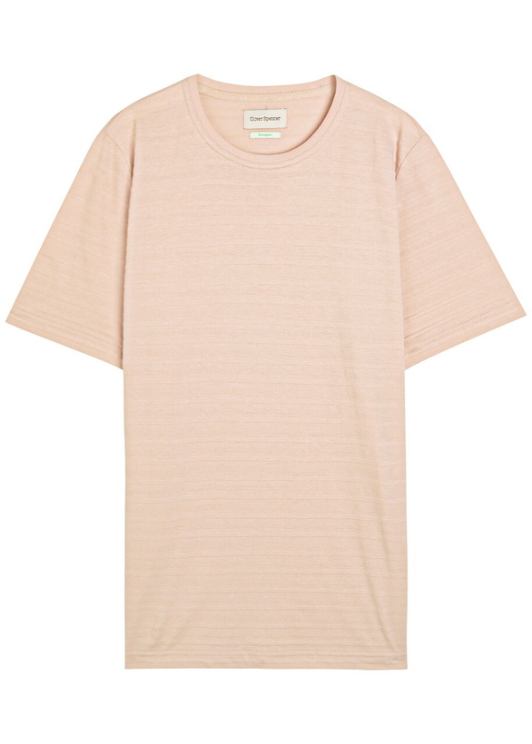 Photo: Oliver Spencer Conduit Striped Knit T-shirt Pink