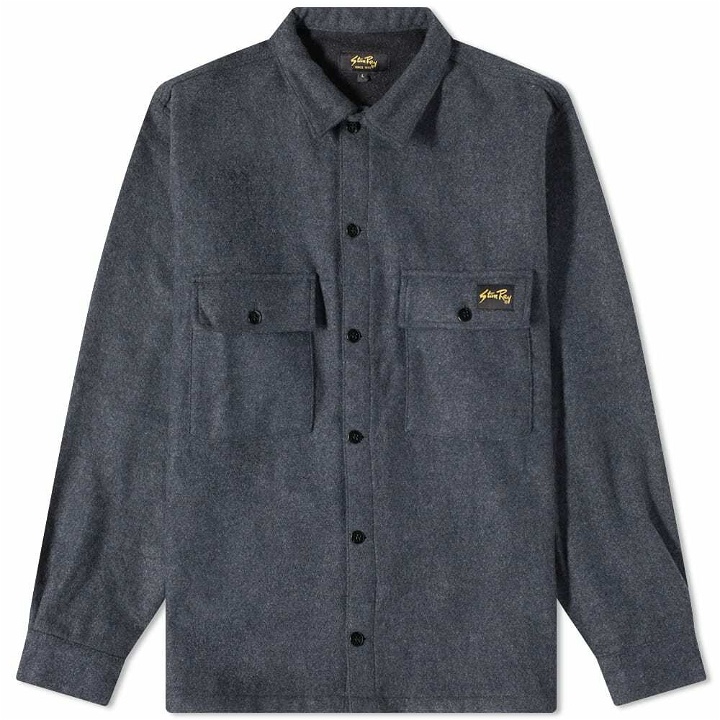 Photo: Stan Ray Men's Cpo Overshirt in Mid Grey Wool