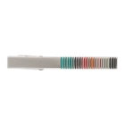 Paul Smith Silver and Multicolor Fine Stripe Tie Pin