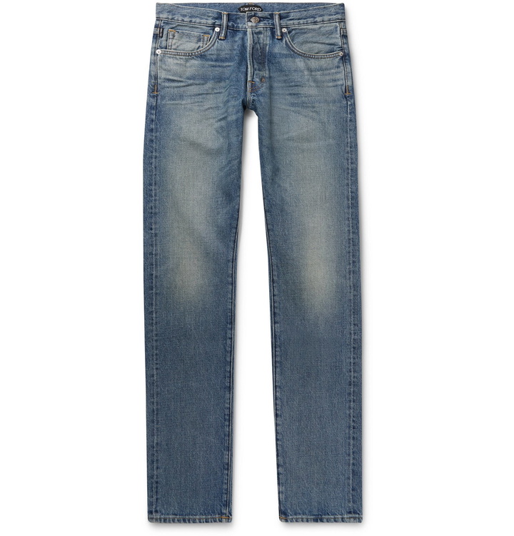 Photo: TOM FORD - Slim-Fit Denim Jeans - Blue