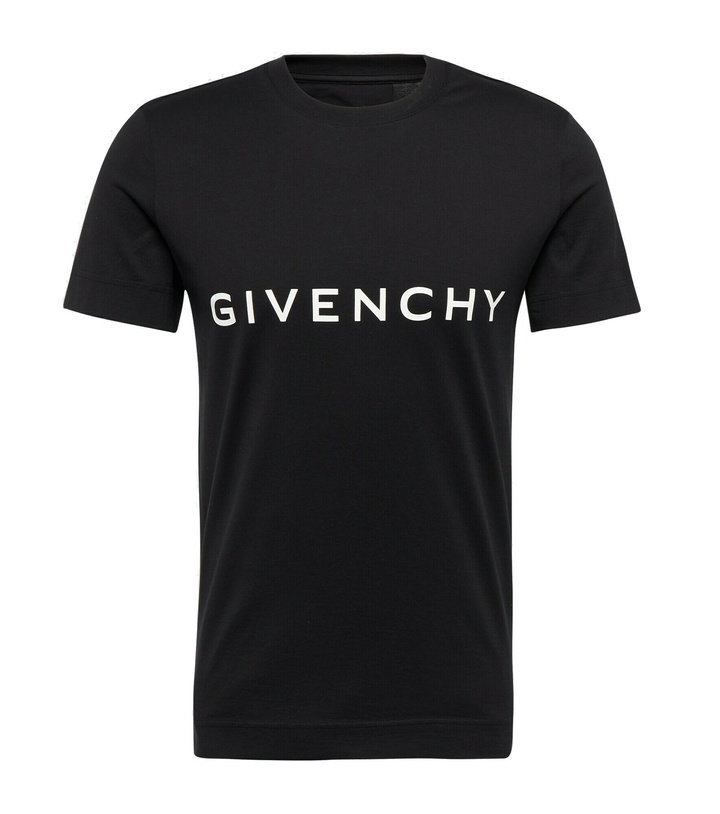 Photo: Givenchy - Logo cotton jersey T-shirt