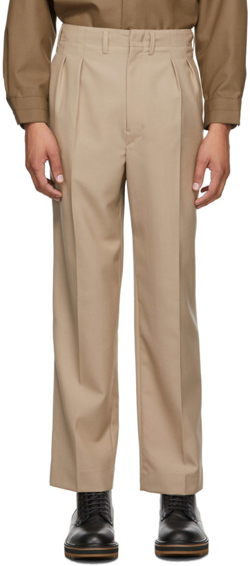 Photo: Lemaire Beige Pleats Pants