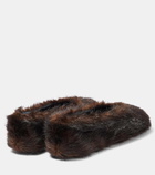 Magda Butrym Faux-fur ballet flats