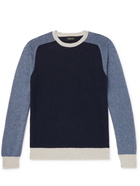 HOWLIN' - Colour-Block Wool and Cotton-Blend Sweater - Blue - S