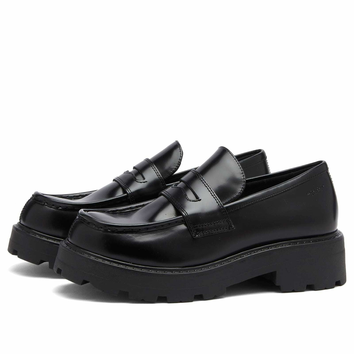 Vagabond Women's Shoemakers Cosmo 2.0 Chunky Leather Loafers in Black