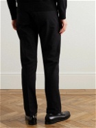 Mr P. - Straight-Leg Cotton-Blend Twill Trousers - Black